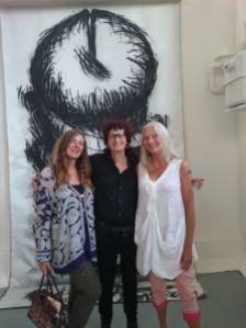 With awesome NY feminist artist Judith Bernstein and Jennifer Binnie at Studio Voltaire